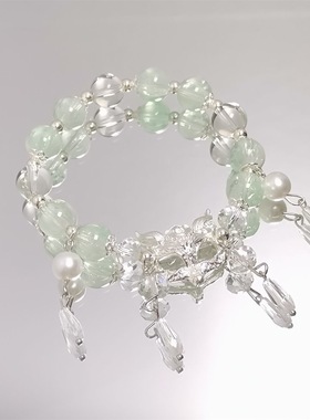 原创新款森系水晶灵狐手链女孩古风手链清冷百搭学生闺蜜冷门手串