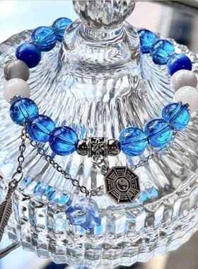 女孩蓝琉璃 一人之下诸葛青衍生周边手链新中式学生手链古风手串