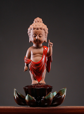 浴佛太子佛像摆件供奉陶瓷人物