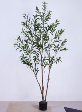 亚马逊拆装北欧仿真橄榄树植物室内大型落地摆件客厅装饰盆栽绿植