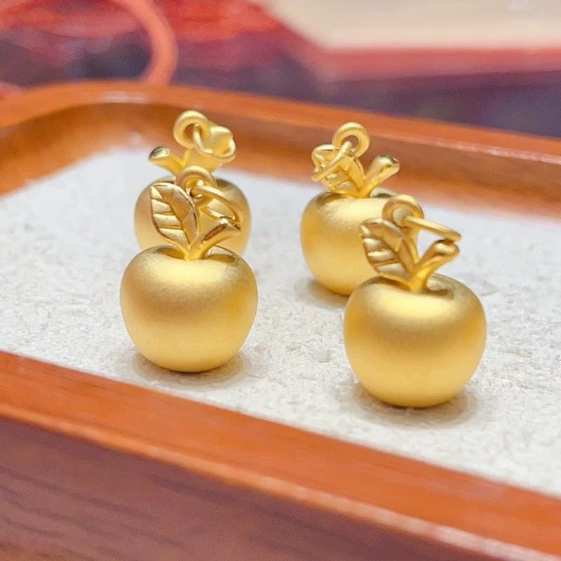 黄金苹果吊坠女金苹果礼物平安果项链平安夜足金999圣诞节送女友,淘宝优惠券,粉丝福利购,淘宝优惠卷