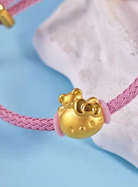 999足金小熊迪蒂猫新款