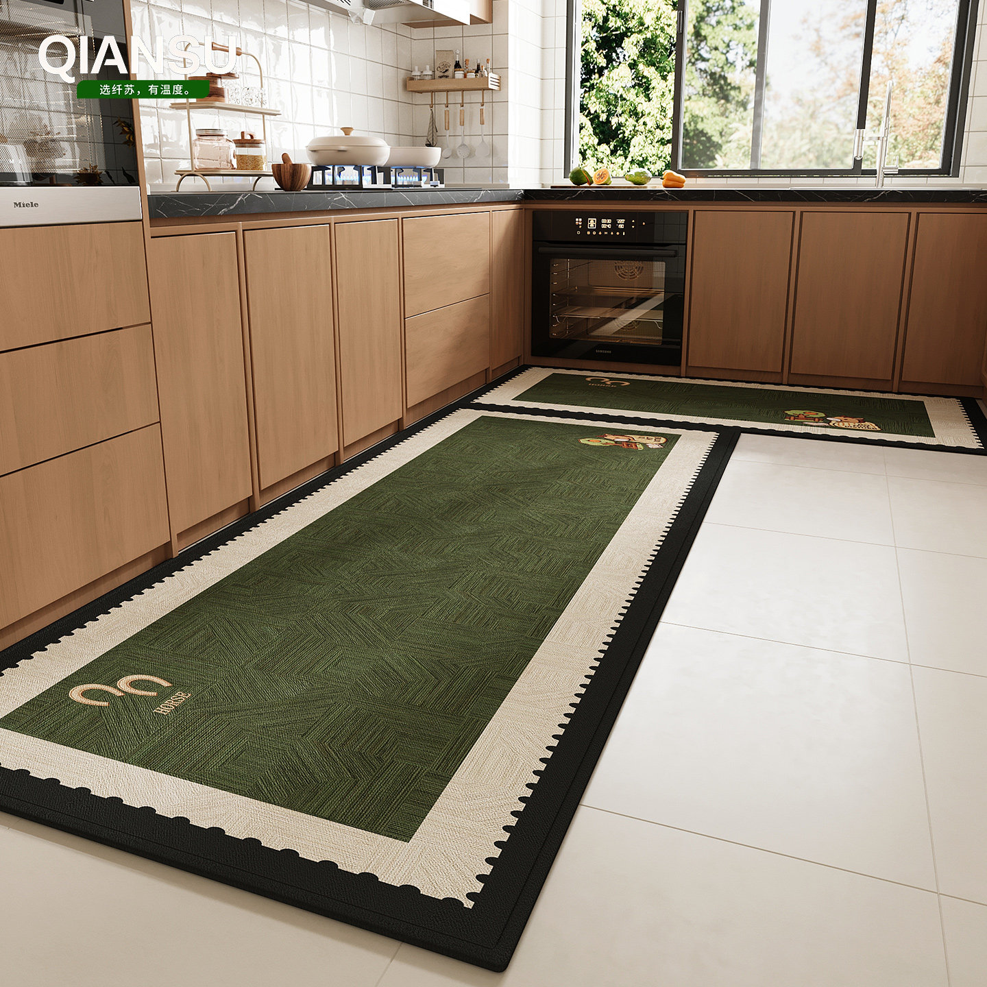 God of Cooking recommends professional non-slip no-wash wipeable kitchen mats