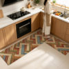 No-wash absorbent kitchen mat