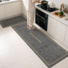 No-wash absorbent kitchen mat