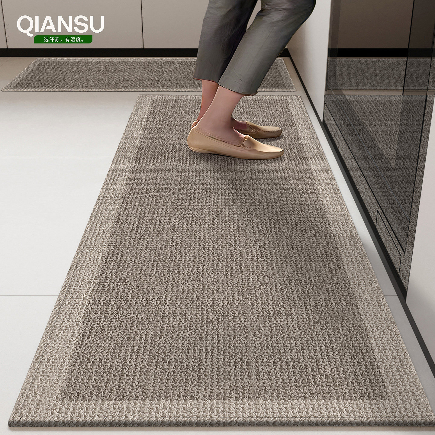 厨房地垫防滑防油免洗可擦地毯吸水脚垫专用垫子新款防水耐脏定制,淘宝优惠券,粉丝福利购,淘宝优惠卷