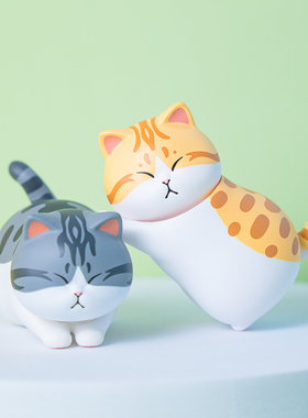 可爱车载桌面解压猫咪摆件礼物