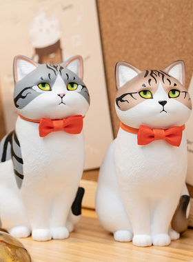 可爱猫咪桌面装饰摆件创意礼物