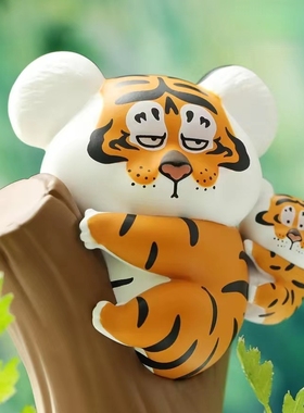 可爱百变盲盒手办小老虎汽车