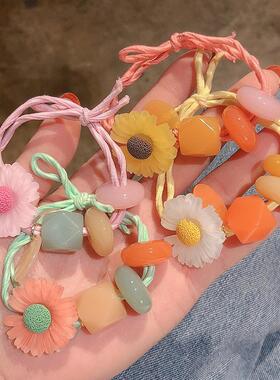 韩版小雏菊糖果色发圈