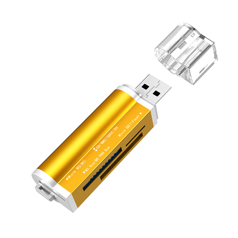 读卡器多合一万能二合汽车车载usb3.0小型迷你多功能u盘单反相机tf高速ms大卡转换器手机安卓sd内存卡2.0通用-图0