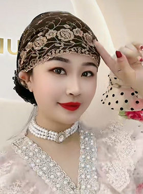 遮盖白发头巾女士包头帽