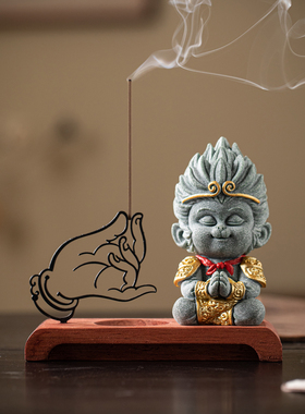 禅意佛手线香插底座摆件桌面装饰