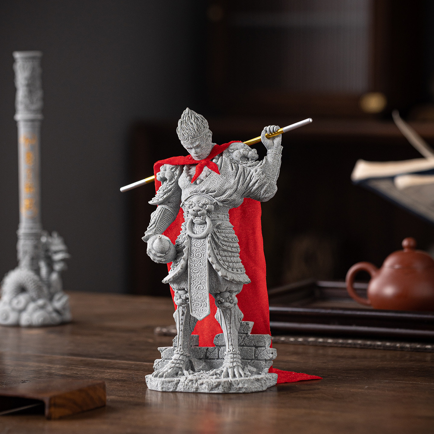 国潮孙悟空齐天大圣桌面摆件创意斗战胜佛金箍棒鱼缸造景盆栽装饰,淘宝优惠券,粉丝福利购,淘宝优惠卷