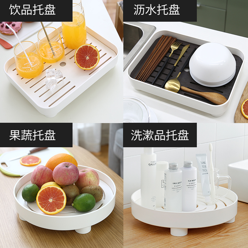 茶盘托盘家用2024新款客厅家用小型茶台茶具功夫干泡沥水单独茶杯 - 图1