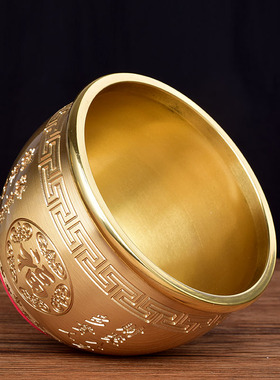 百福缸真黄铜聚财钱招财进宝金色