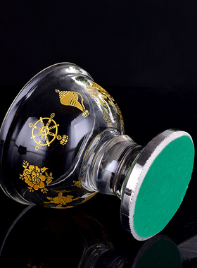 吉祥供佛水晶密宗摆件仿琉璃碗