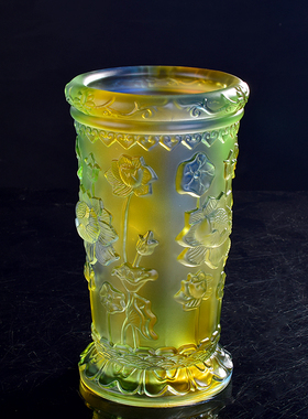 佛具琉璃莲花装香筒竹签用品