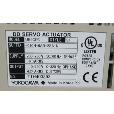9成新 横河 驱动器 UB5CP3 -010N-6AB-2ZA-N 一台重量1公斤 2-4 - 图0