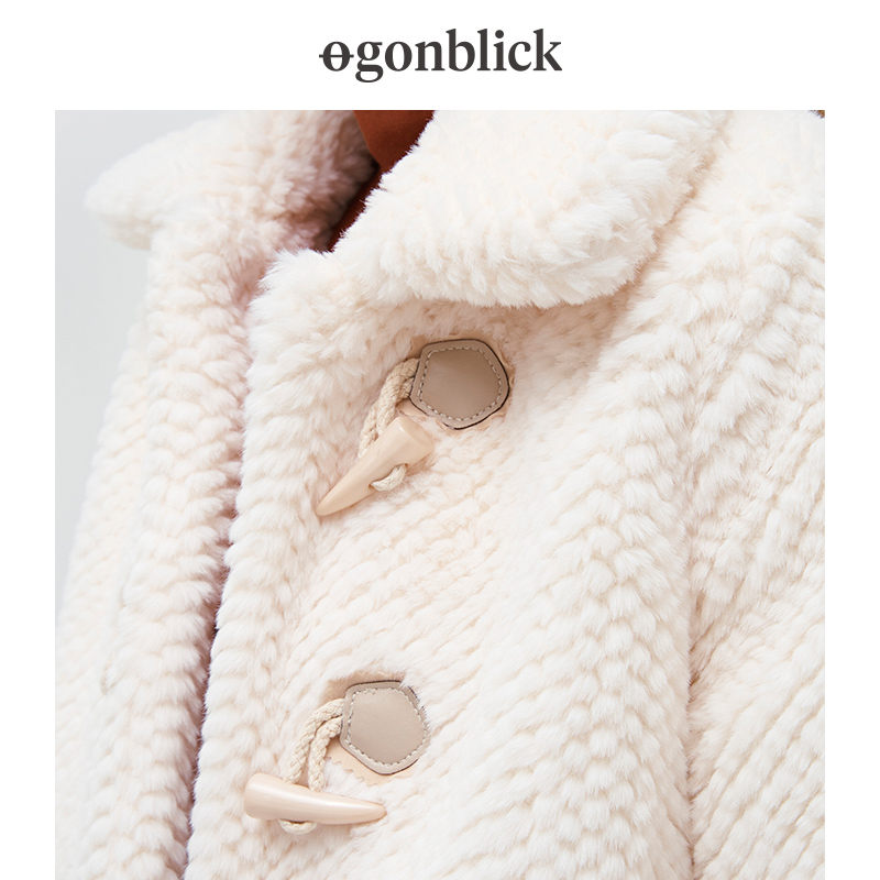 北欧时刻羊羔绒外套2021年秋冬ins gonblick北欧时刻短外套