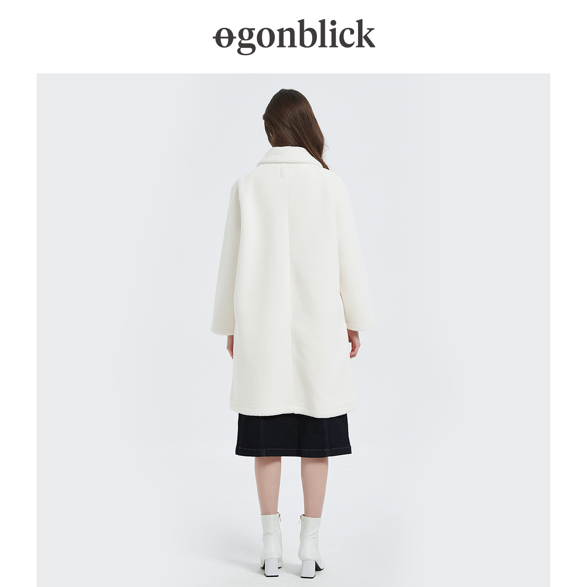 北欧时刻时尚保暖短款仿羊羔绒外套 gonblick北欧时刻短外套