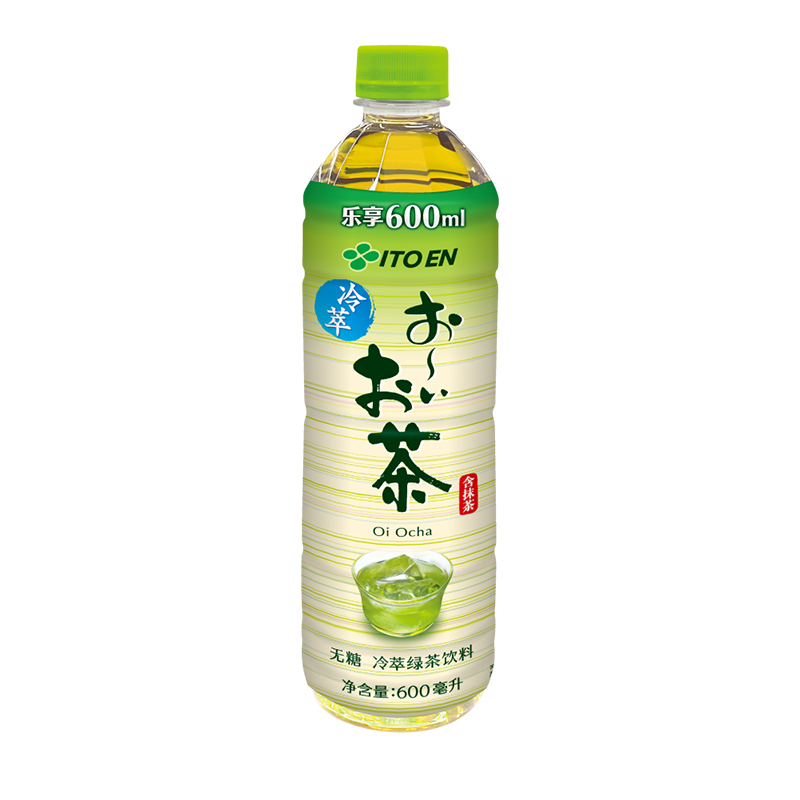 伊藤园无糖冷萃绿茶饮料600ml*15瓶添加抹茶0糖0卡清新茶香整箱装 - 图1