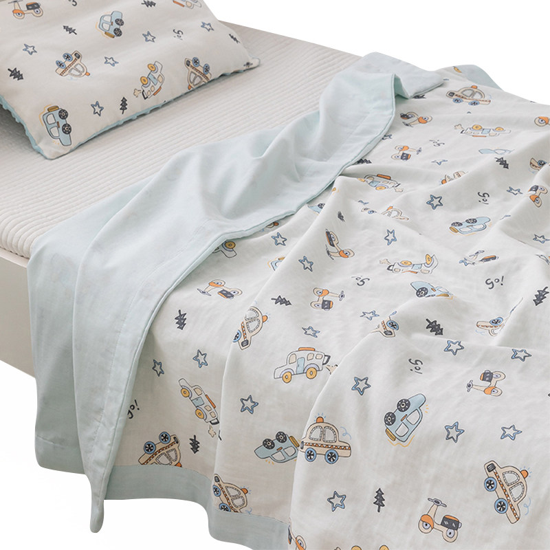 豆豆毯婴儿纱布盖毯夏季薄款安抚宝宝新生儿豆豆小被子空调夏凉被