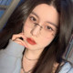 Pure titanium rimless myopia glasses for women with slimming eye frames