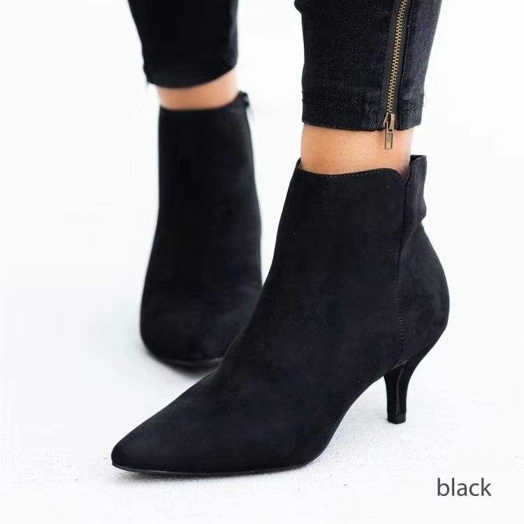 plus size 43 snake women high heel boots short boots高跟女靴 - 图2