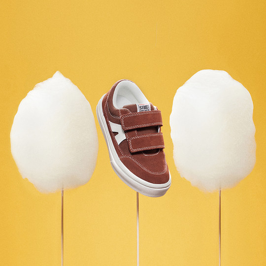 VISION KIDS官方 STICK LIGHT经典轻量魔术贴低帮滑板鞋男女童鞋