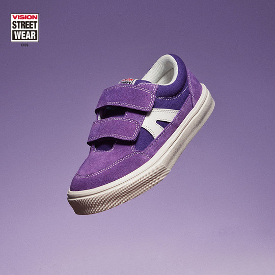 VISION KIDS官方 STICK LIGHT经典轻量魔术贴低帮滑板鞋男女童鞋