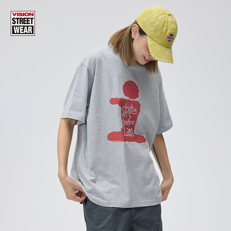 VISION官方  复刻系列印花图案街头潮流圆领短袖T恤男女同款春夏,淘宝优惠券,粉丝福利购,淘宝优惠卷