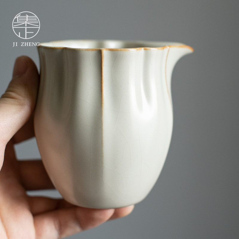 集正 汝窑陶瓷公道杯 家用功夫茶具 茶道配件分茶器 大号公杯茶海,淘宝优惠券,粉丝福利购,淘宝优惠卷