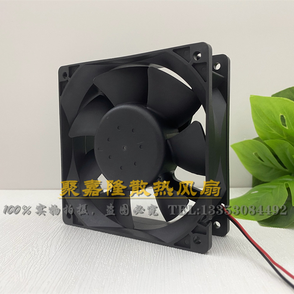 台达AFC1212DE 12CM 12038 12V 1.6A双滚珠大风量蚂蚁S9散热风扇-图1