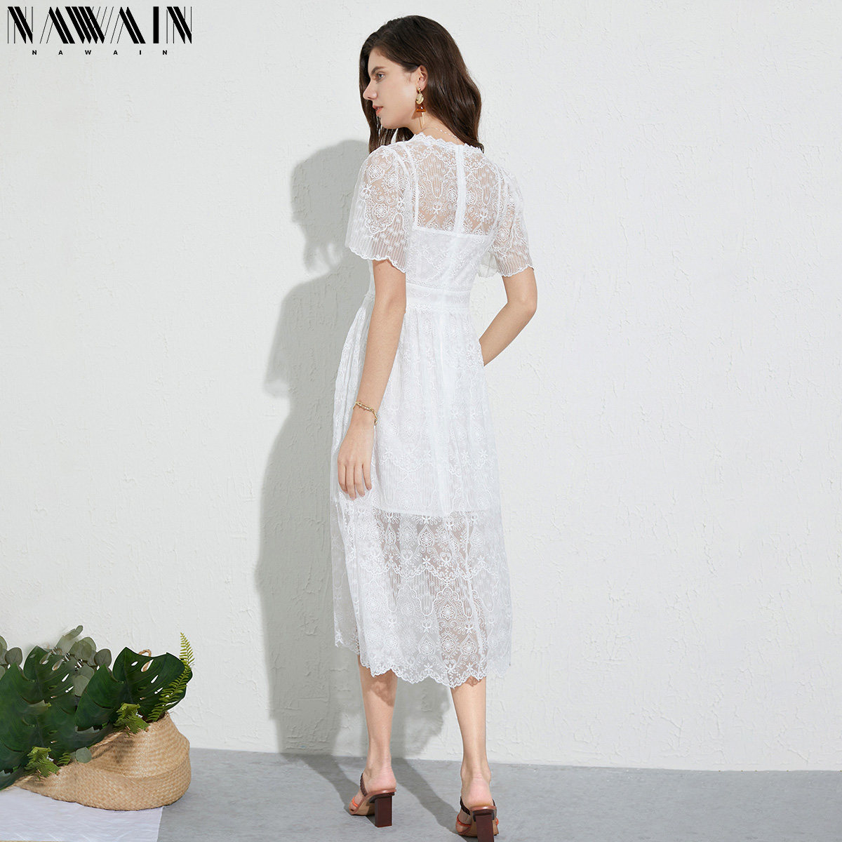  纳纹服饰连衣裙