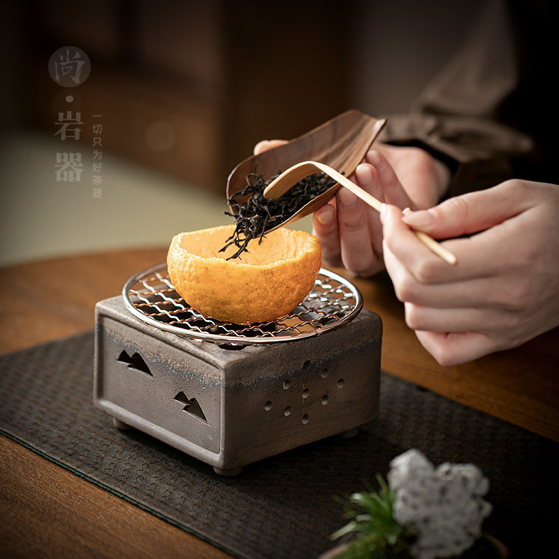 老岩泥烤茶炉家用茶叶烘焙提香器粗陶烤茶碟子蜡烛加热炒茶醒茶炉,淘宝优惠券,粉丝福利购,淘宝优惠卷
