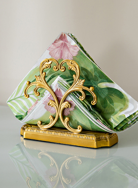 黄铜纸巾架咖啡馆餐厅桌面