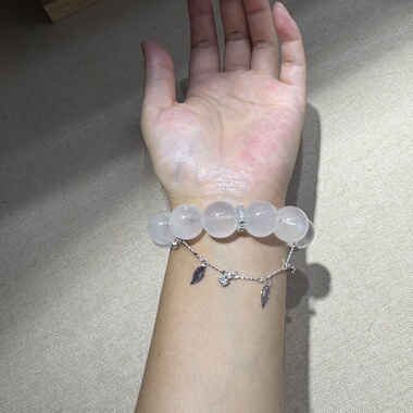 原创红胶花+粉雪花幽灵15+mm美容滋养净化能量稳定情绪【H231】