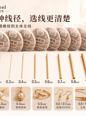 保色铜丝铜丝线引线绕线编织工艺品diy手工美甲首饰定型金属铜线