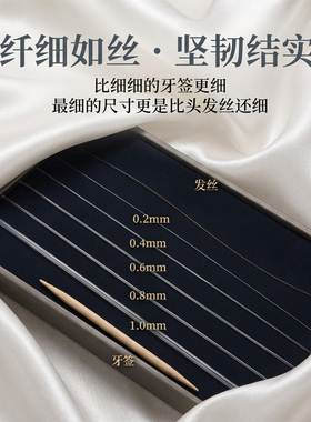 透明水晶丝线手工无弹力鱼绳线