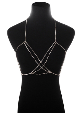 女胸链身体链 women body chest chain bra цепь грудь
