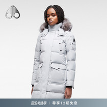 MOOSE KNUCKLES CAUSAPCAL Classic long style warm goose down down jacket for women