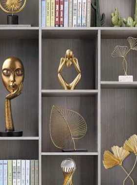 现代轻奢高档酒柜摆件家居客厅玄关电视柜书柜样板间软装饰工艺品