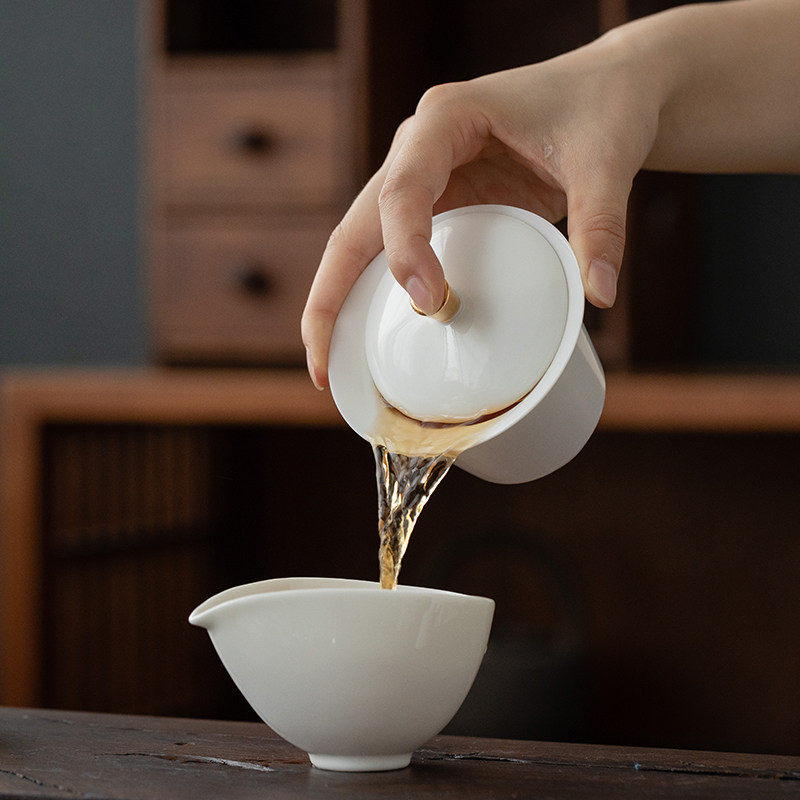 德化羊脂玉白瓷公道杯陶瓷大号茶海公平杯茶海茶具配件匀杯分茶器,淘宝优惠券,粉丝福利购,淘宝优惠卷