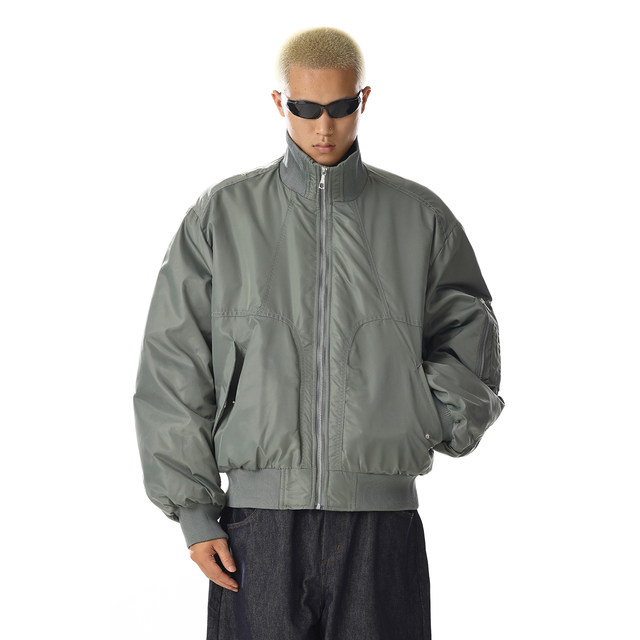 American retro short flight jacket for men