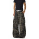 American retro camouflage overalls for men and women