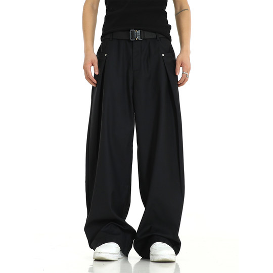 American retro casual pants with loose design