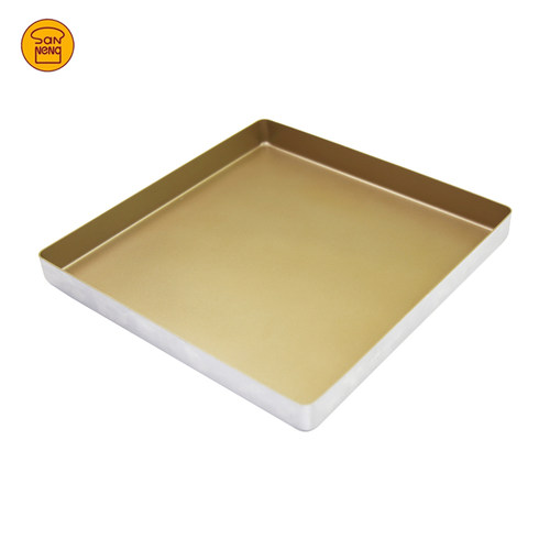三能不沾烤盘28x28金盘烘焙长方形古早月饼面包蛋糕卷模具SN1312 - 图0