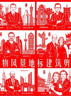 人物肖像定制定做生日礼物婚纱