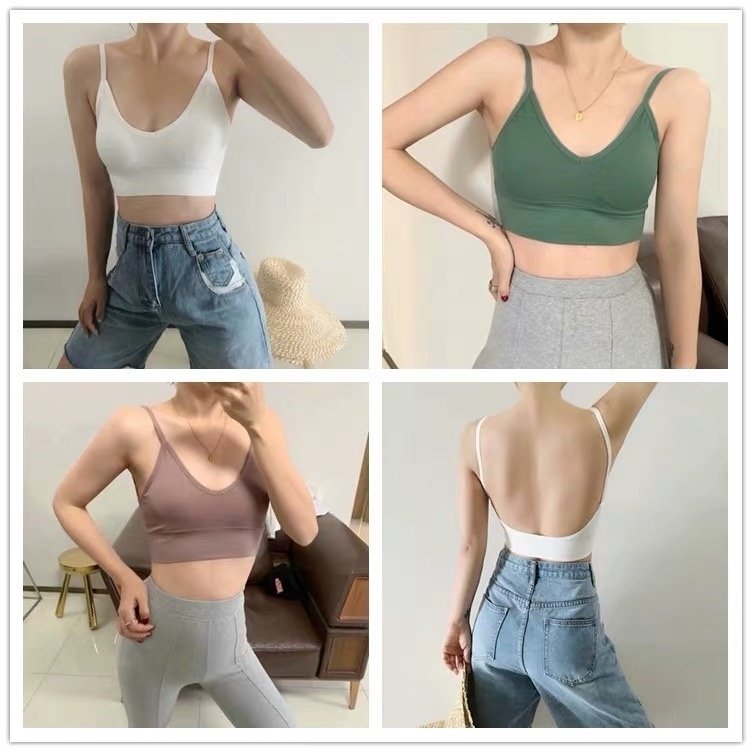 店铺美背吊带内搭外穿都好看内衣 奥颜美抹胸